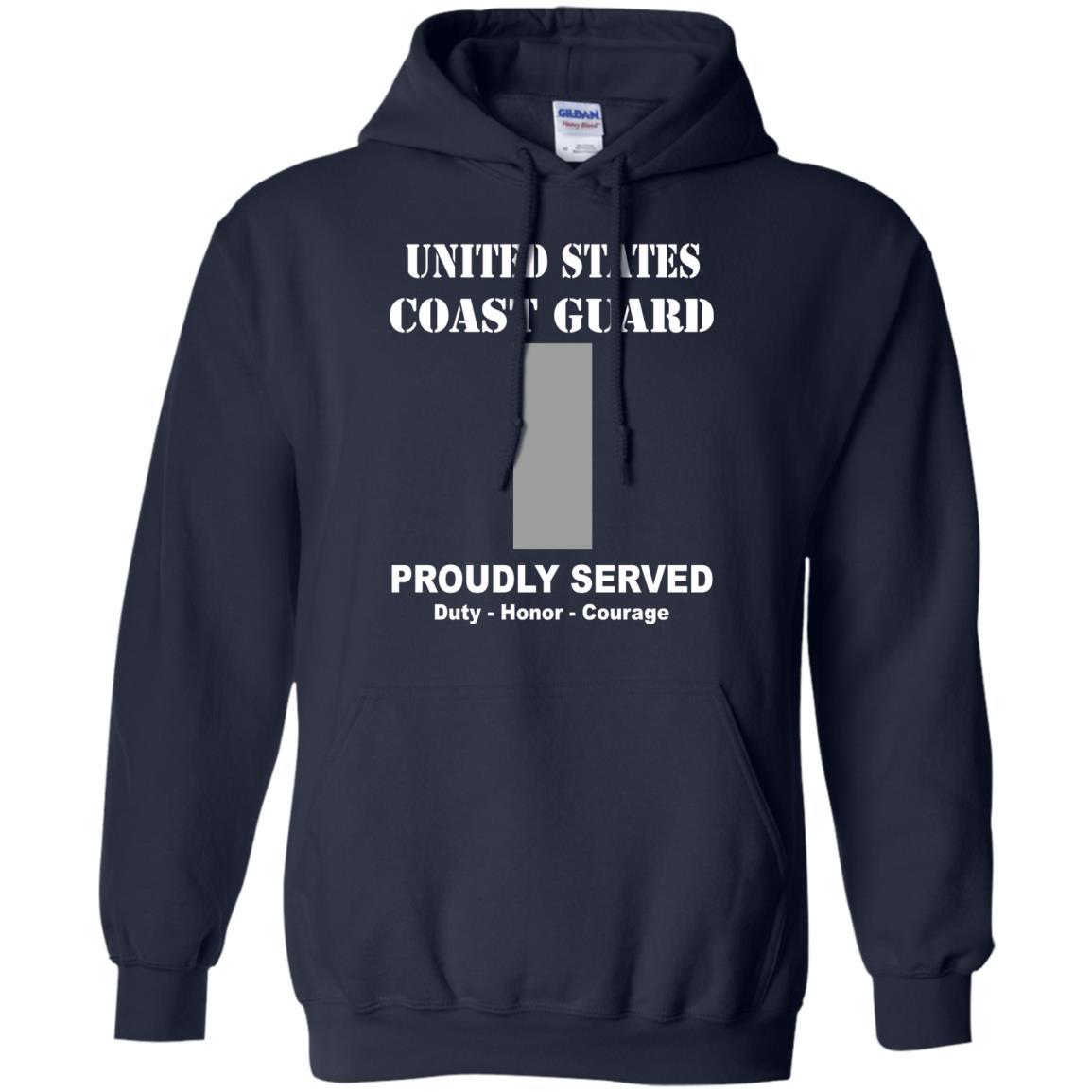 US Coast Guard O-2 Lieutenant Junior Grade O2 LTJG Junior Officer Men Front USCG T Shirt-TShirt-USCG-Veterans Nation