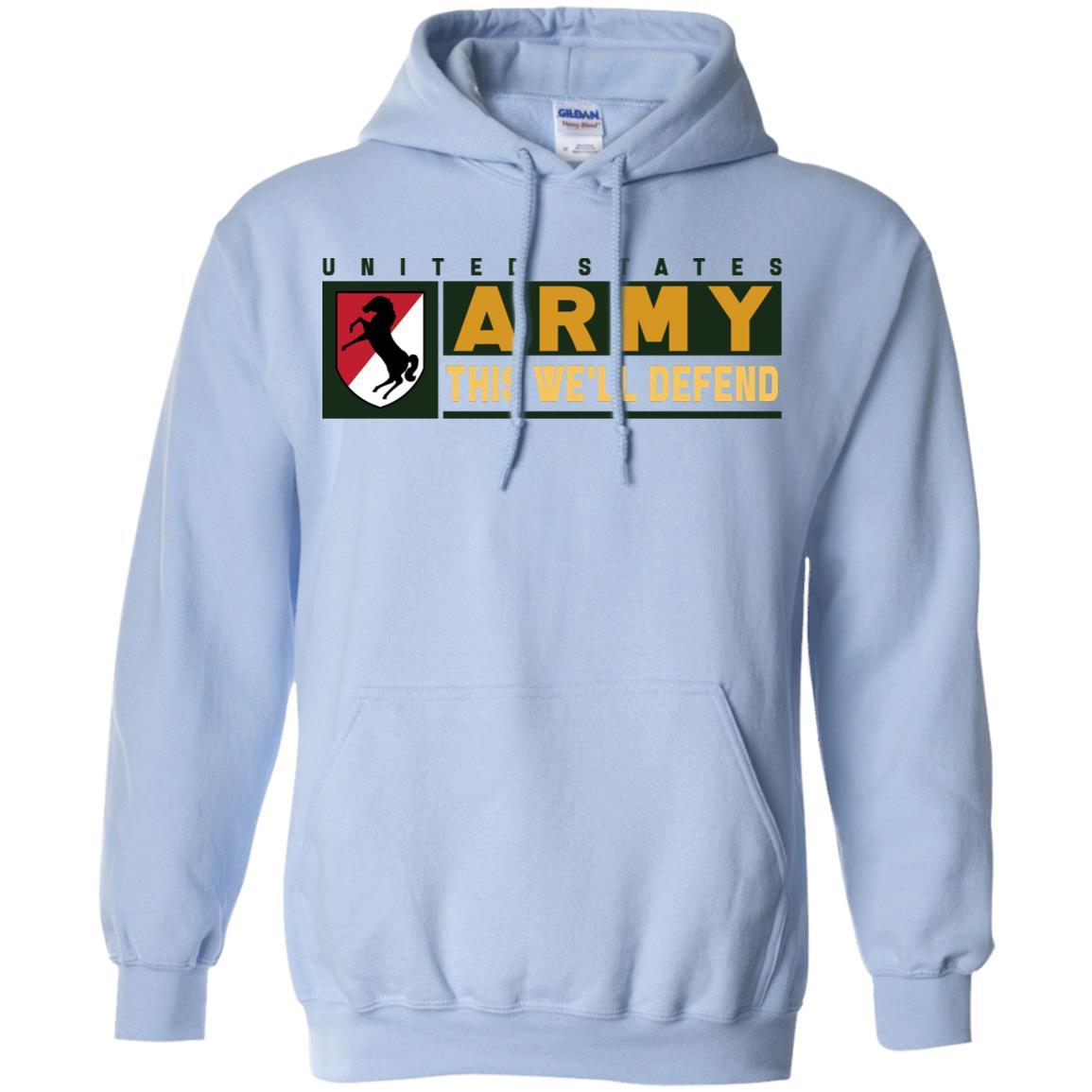 US Army 11TH ARMORED CAVALRY REGIMENT- This We'll Defend T-Shirt On Front For Men-TShirt-Army-Veterans Nation