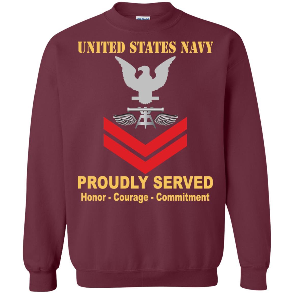 Navy Aviation Fire Control Tech Navy AQ E-5 Rating Badges Proudly Served T-Shirt For Men On Front-TShirt-Navy-Veterans Nation