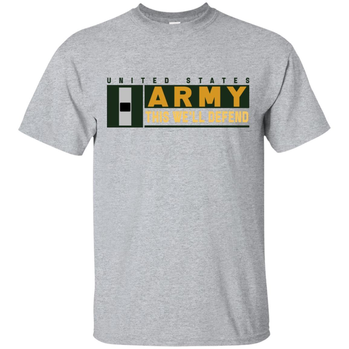 US Army W-1 This We Will Defend T-Shirt On Front For Men-TShirt-Army-Veterans Nation