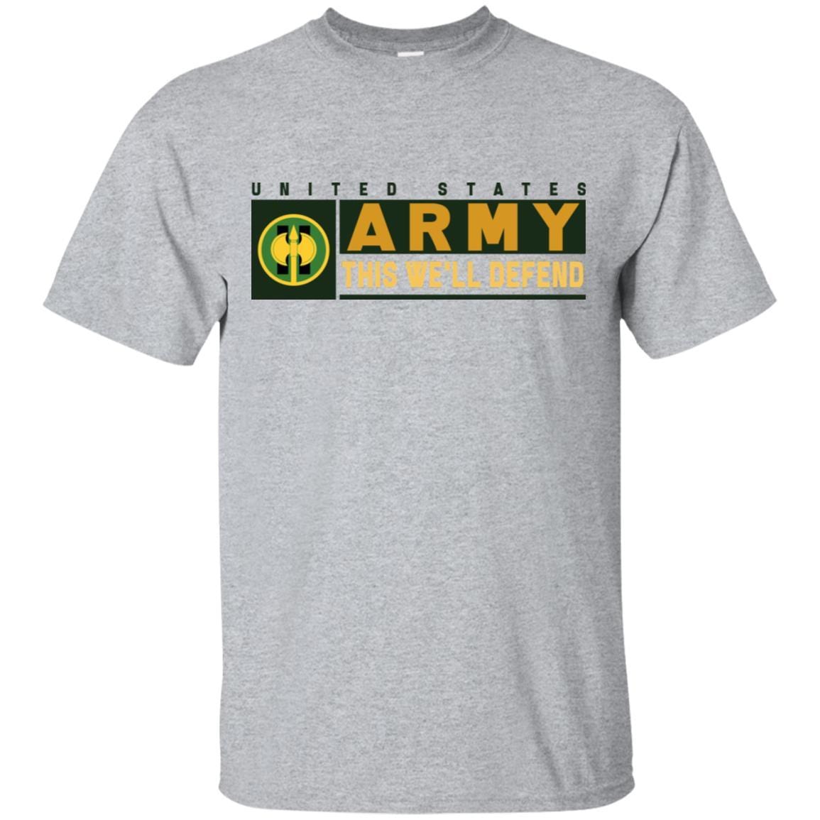 US Army 11TH MILITARY POLICE BRIGADE- This We'll Defend T-Shirt On Front For Men-TShirt-Army-Veterans Nation