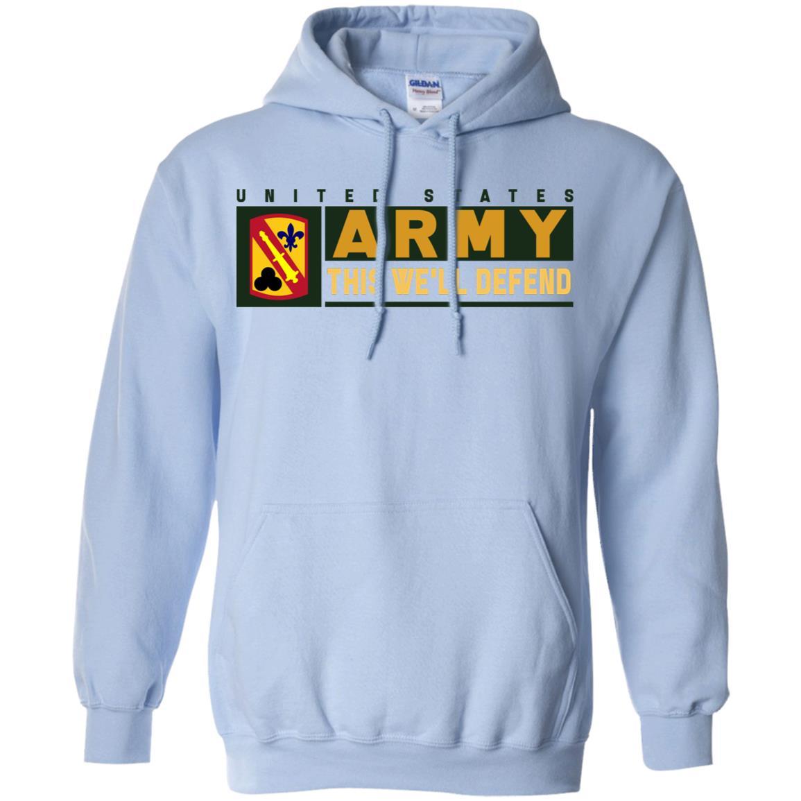 US Army 42 FIELD ARTILLERY BRIGADE- This We'll Defend T-Shirt On Front For Men-TShirt-Army-Veterans Nation