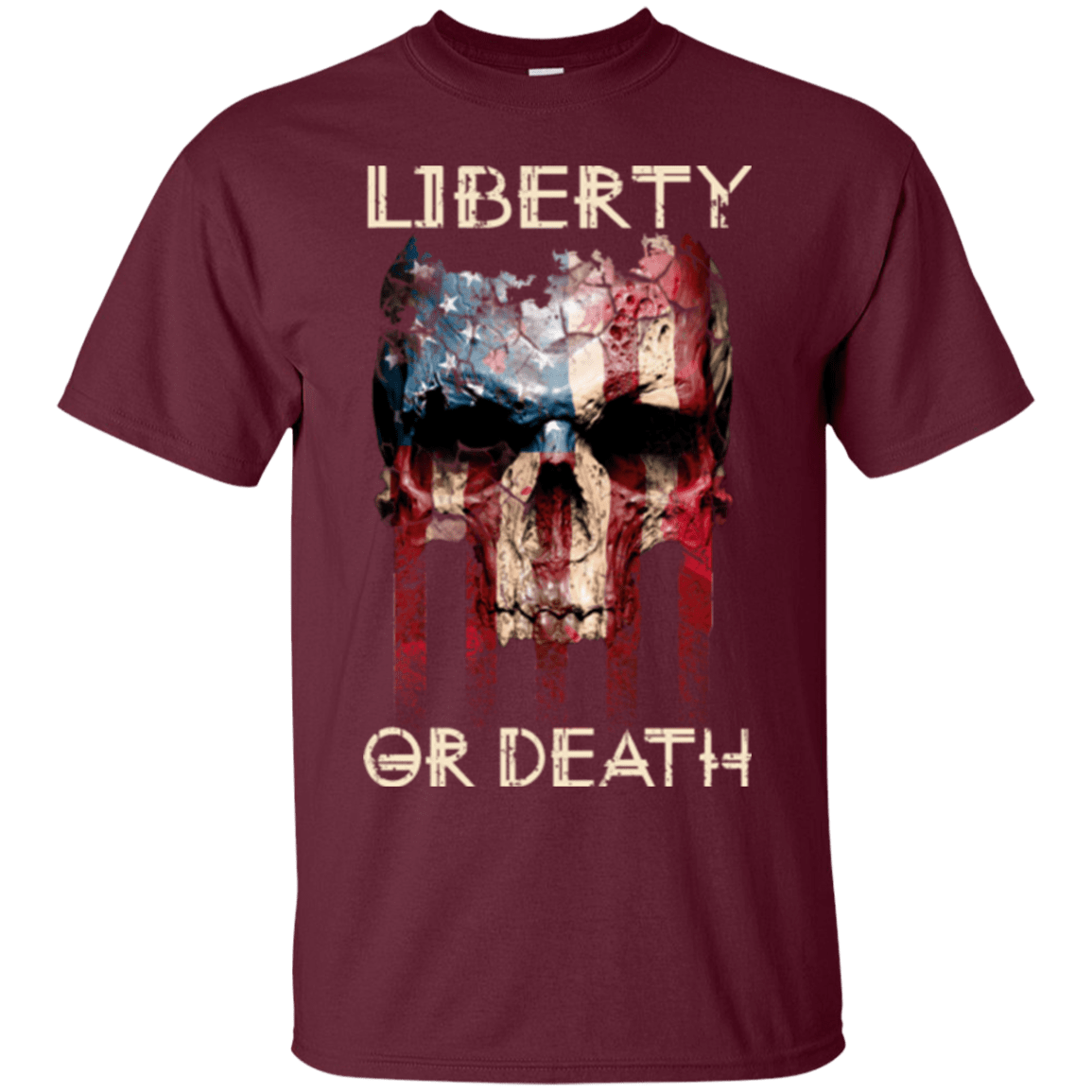 Military T-Shirt "LIBERTY OR DEATH SHIRT"-TShirt-General-Veterans Nation