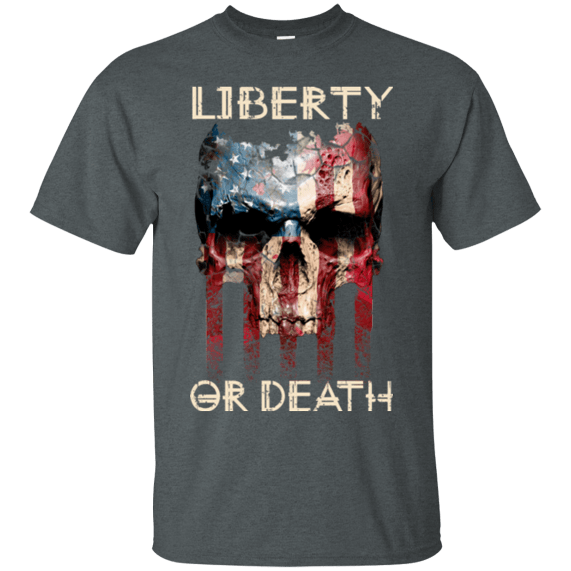 Military T-Shirt "LIBERTY OR DEATH SHIRT"-TShirt-General-Veterans Nation
