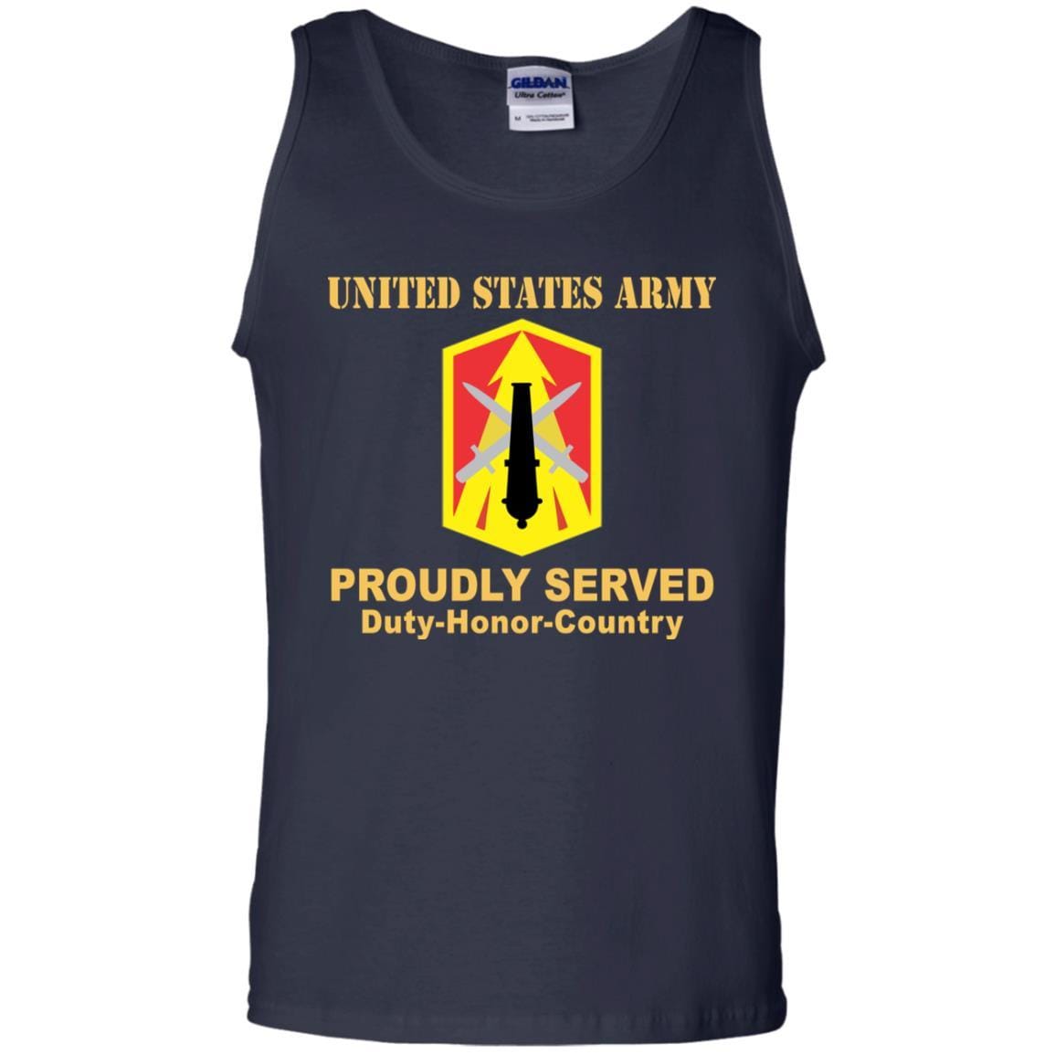 US ARMY 214TH FIRES BRIGADE - Proudly Served T-Shirt On Front For Men-TShirt-Army-Veterans Nation