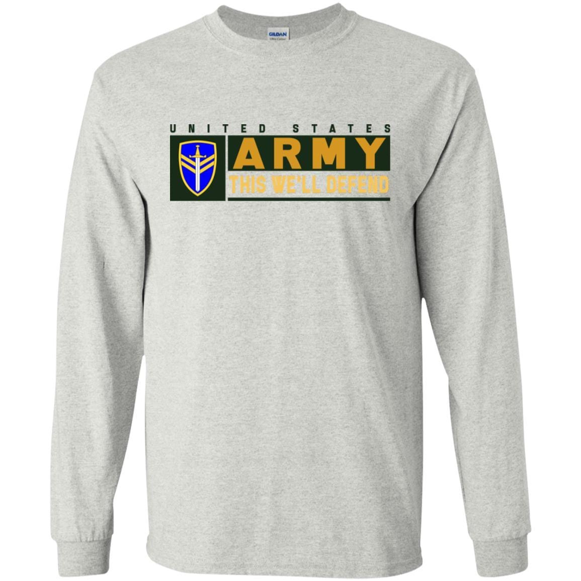 US Army 2ND SUPPORT COMMAND- This We'll Defend T-Shirt On Front For Men-TShirt-Army-Veterans Nation