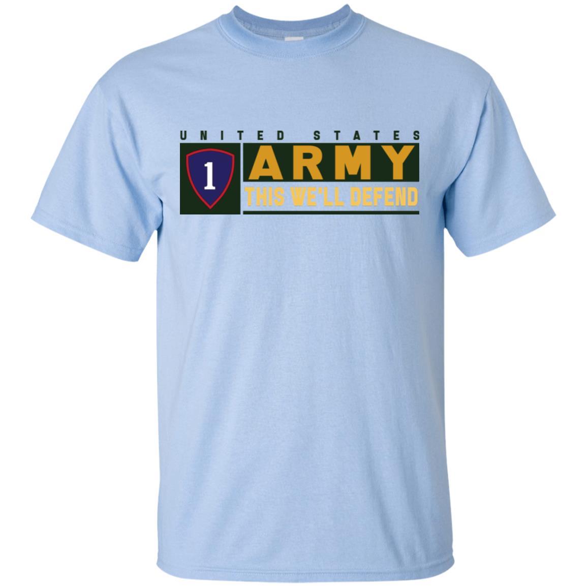 US Army 1ST PERSONNEL COMMAND- This We'll Defend T-Shirt On Front For Men-TShirt-Army-Veterans Nation