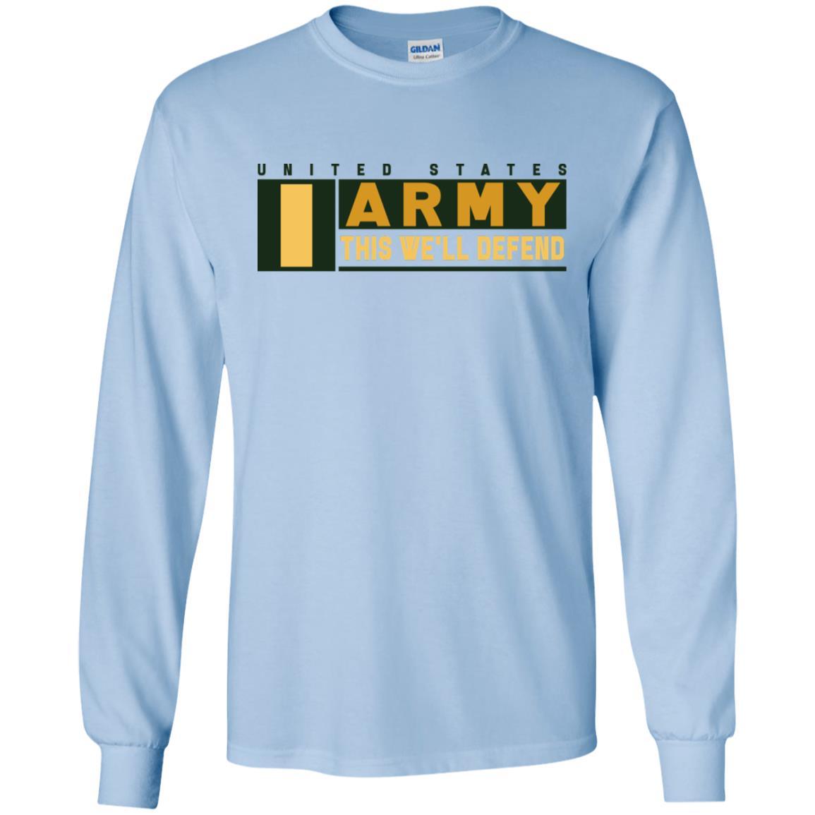 US Army O-1 This We Will Defend T-Shirt On Front For Men-TShirt-Army-Veterans Nation