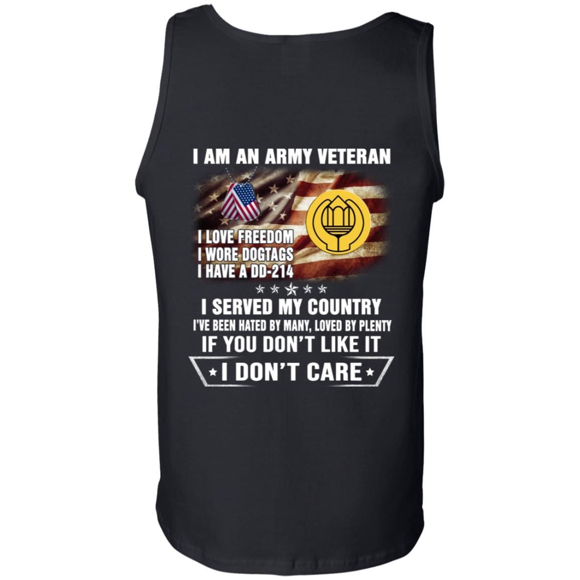 T-Shirt "I Am An Army Chaplain Assistant Veteran" On Back-TShirt-Army-Veterans Nation