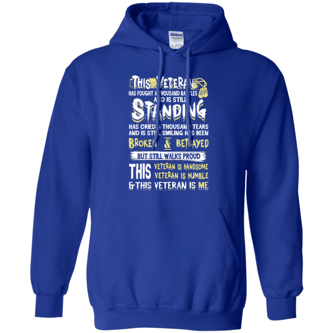 Military T-Shirt "This Veteran Standing Cried and Smiling Broken & Betrayed"-TShirt-General-Veterans Nation