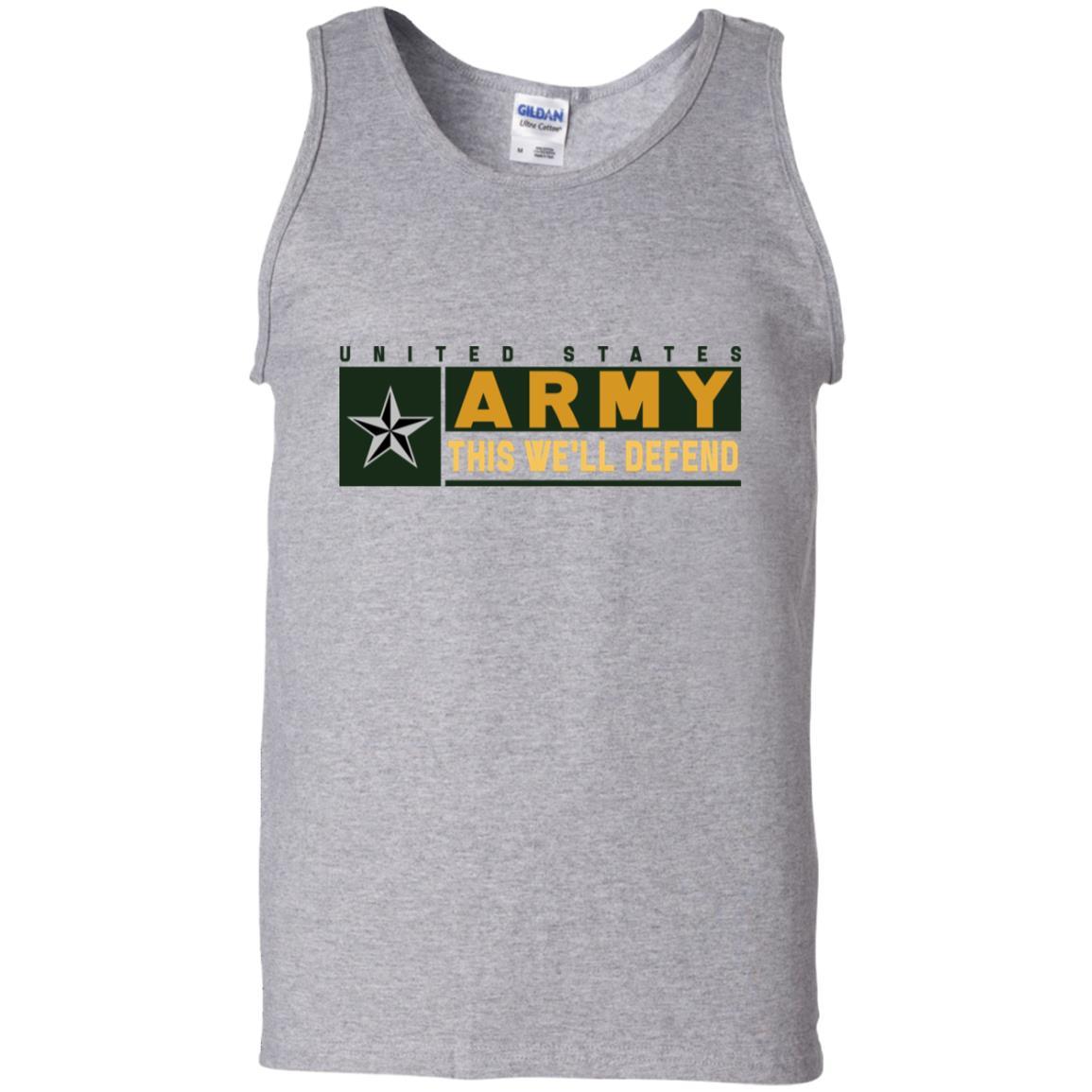 US Army O-7 This We Will Defend T-Shirt On Front For Men-TShirt-Army-Veterans Nation