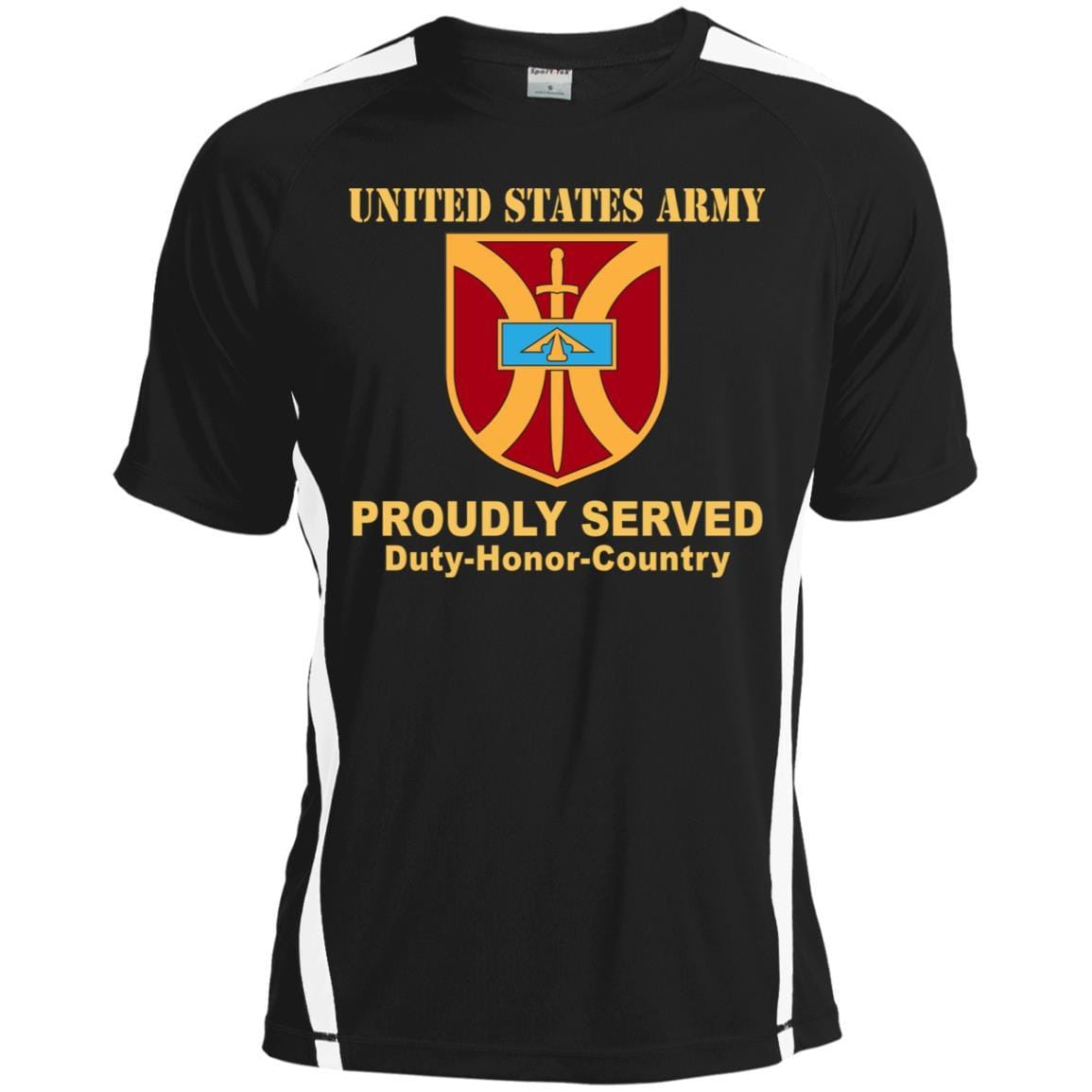 US ARMY 916 SUPPORT BRIGADE- Proudly Served T-Shirt On Front For Men-TShirt-Army-Veterans Nation
