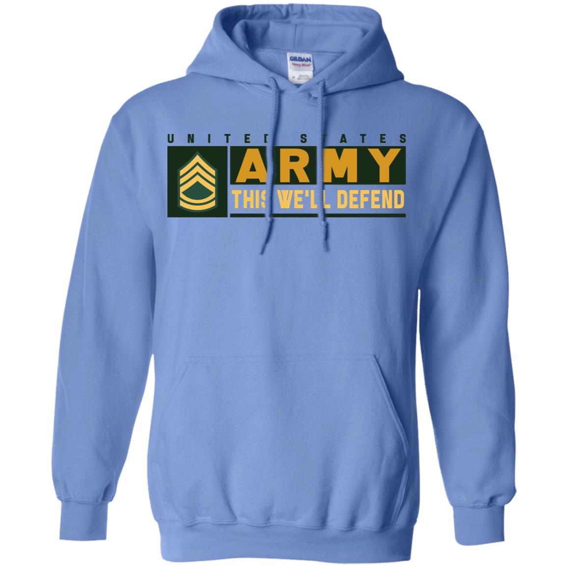 US Army E-7 This We Will Defend T-Shirt On Front For Men-TShirt-Army-Veterans Nation