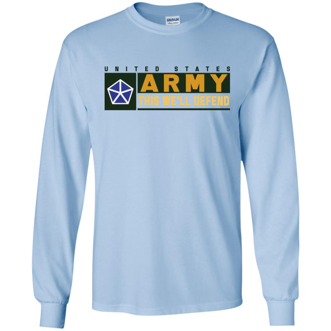 US Army 5TH CORPS- This We'll Defend T-Shirt On Front For Men-TShirt-Army-Veterans Nation