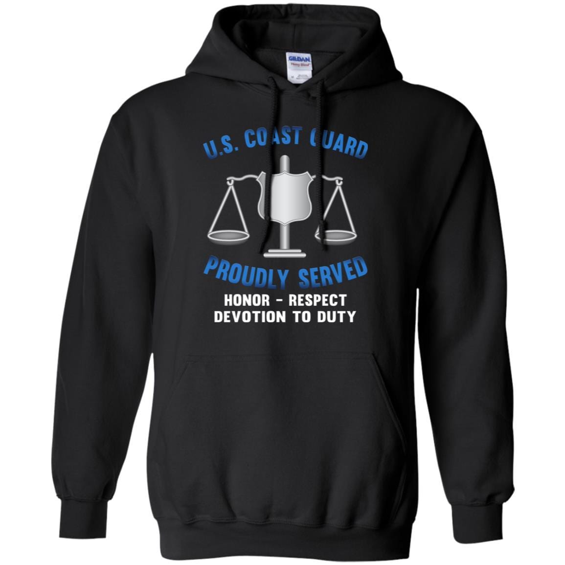 USCG INVESTIGATOR IV Logo Proudly Served T-Shirt For Men On Front-TShirt-USCG-Veterans Nation