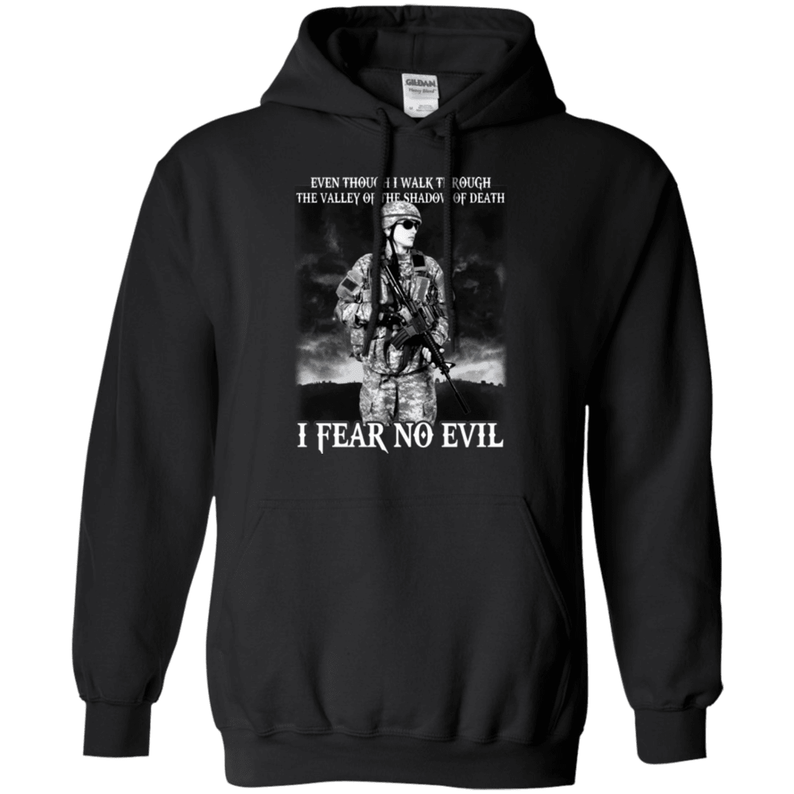 Military T-Shirt "I FEAR NO EVIL FEMALE VETERAN"-TShirt-General-Veterans Nation