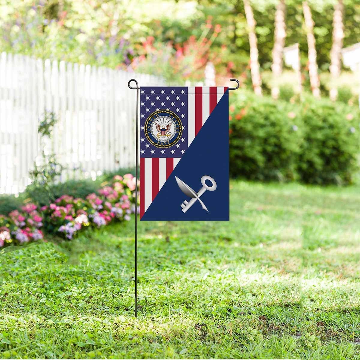 US Navy Ship's Serviceman Navy SH Garden Flag/Yard Flag 12 inches x 18 inches Twin-Side Printing-GDFlag-Navy-Rate-Veterans Nation