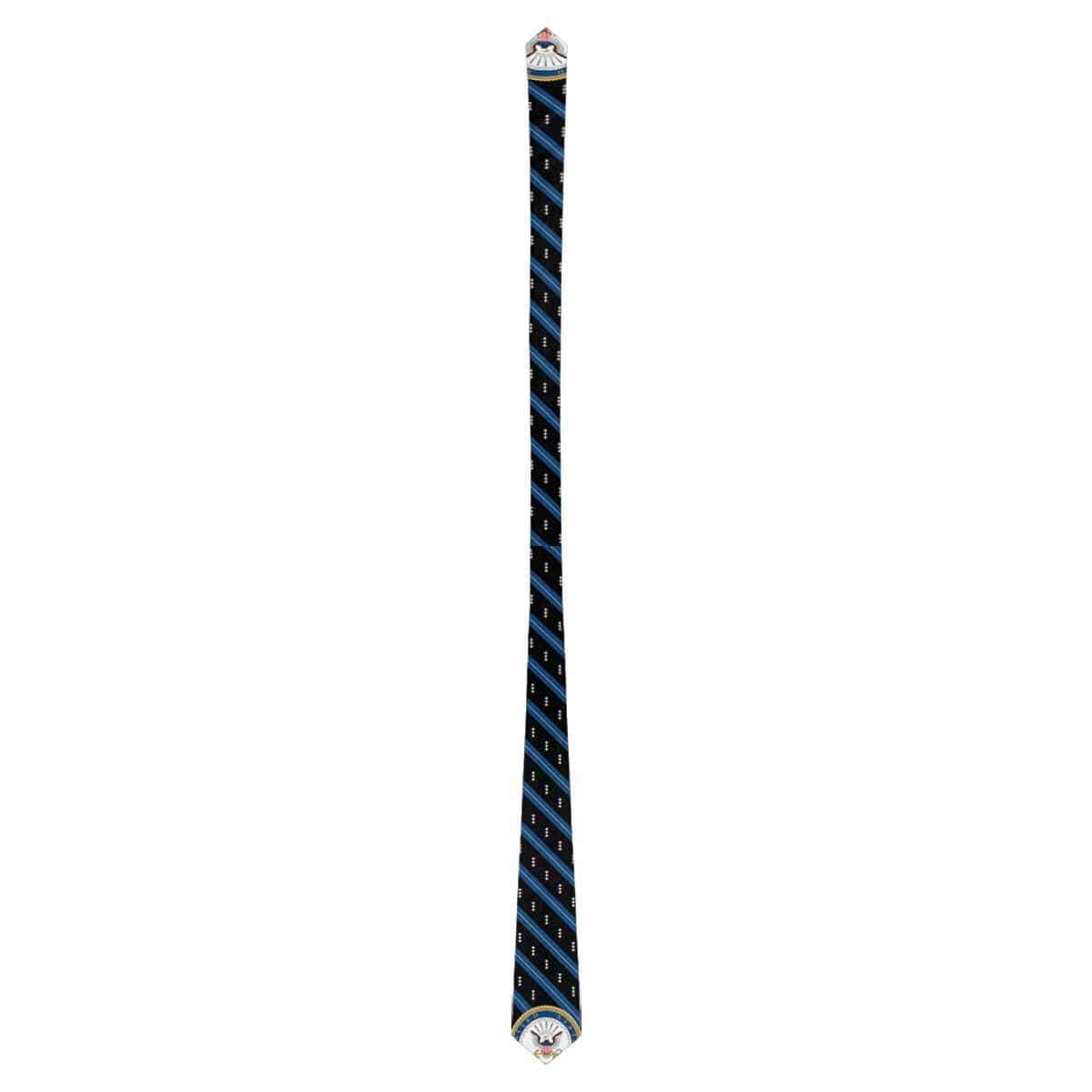 US Navy O-9 Officer Classic Necktie (Two Sides)-Necktie-Navy-Officer-Veterans Nation