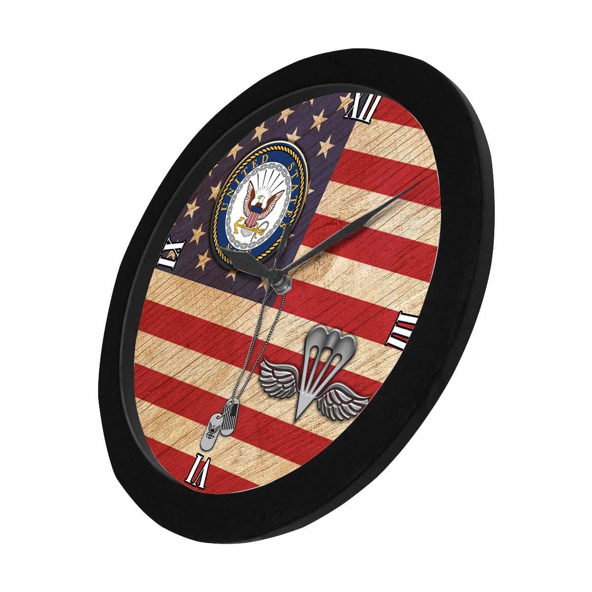 US Navy Aircrew Survival Equipmentman Navy PR Wall Clock-WallClocks-Navy-Rate-Veterans Nation