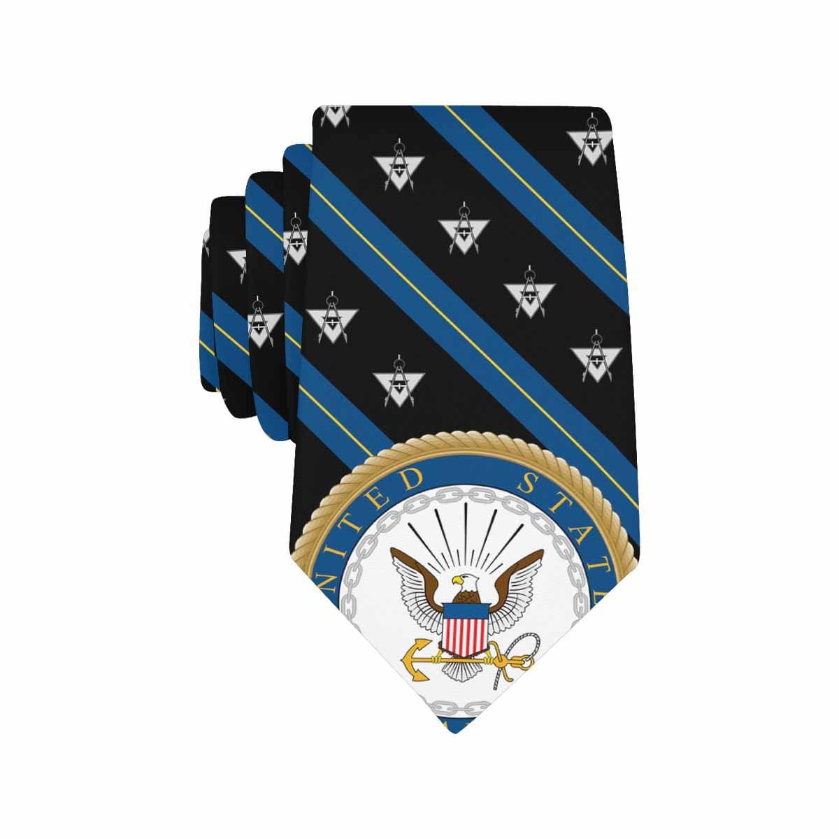 US Navy Draftsman Navy DM Classic Necktie (Two Sides)-Necktie-Navvy-Rate-Veterans Nation