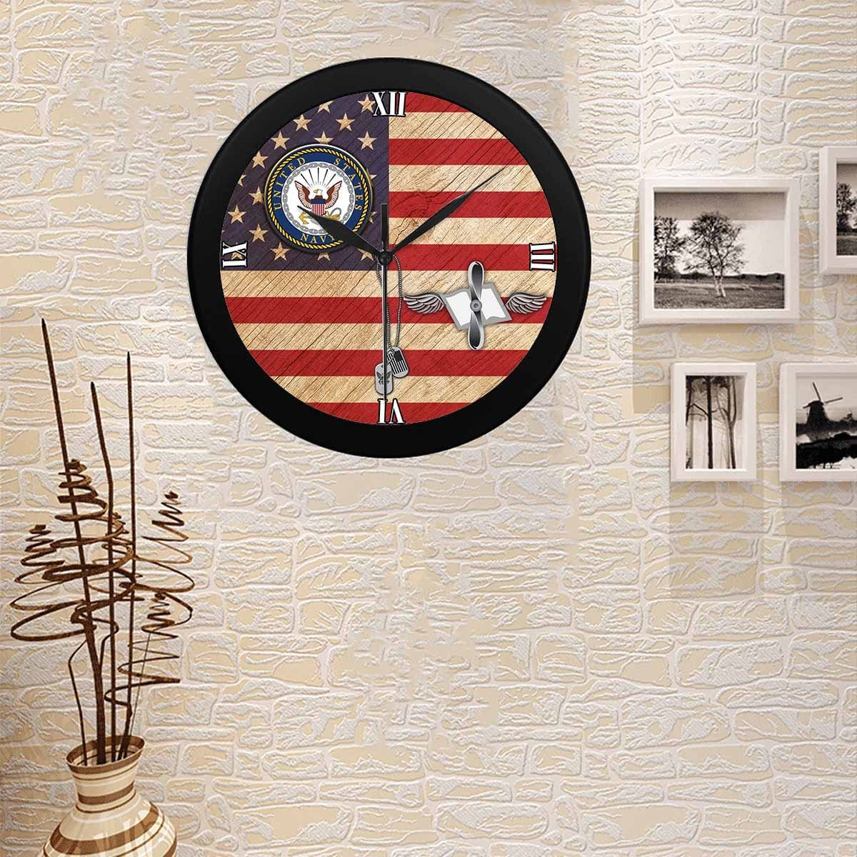 US Navy Aviation Maintenance Administrationman Navy AZ Wall Clock-WallClocks-Navy-Rate-Veterans Nation