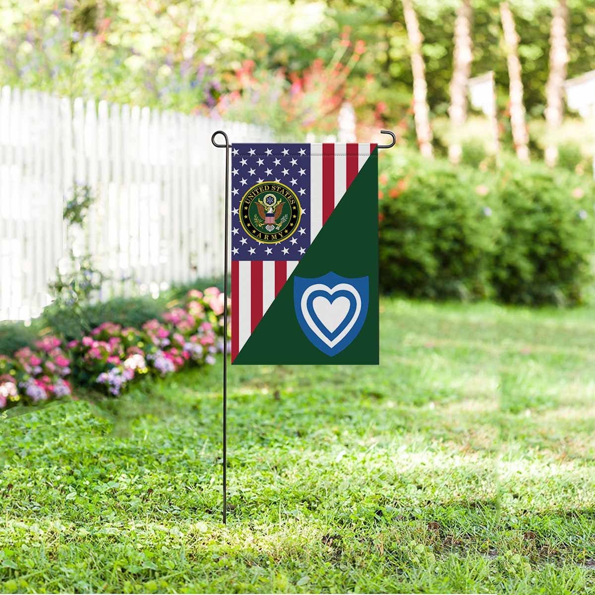 US ARMY XXIV CORPS Garden Flag/Yard Flag 12 inches x 18 inches Twin-Side Printing-GDFlag-Army-CSIB-Veterans Nation